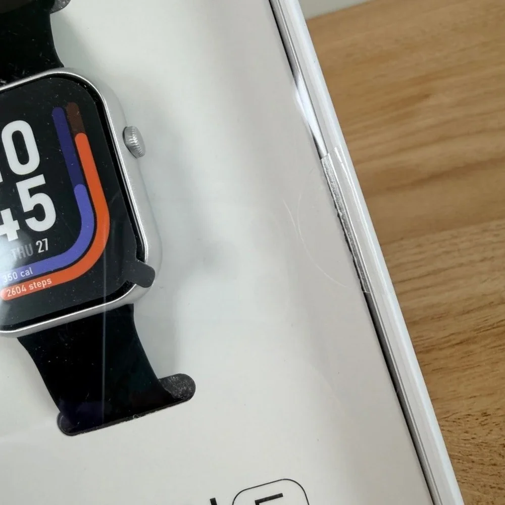 iTOUCH Air 5 Wearables Smartwatch Black Health Fitness AMOLED Bluetooth NEW